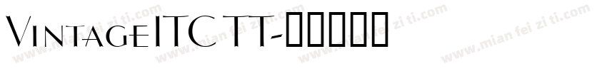 VintageITC TT字体转换